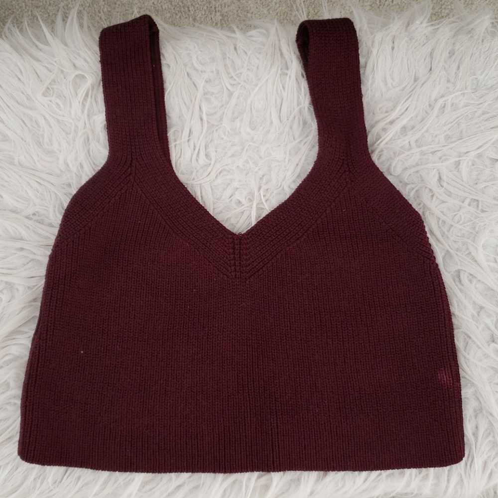 Aritzia WILFRED Knitted Crop Top
